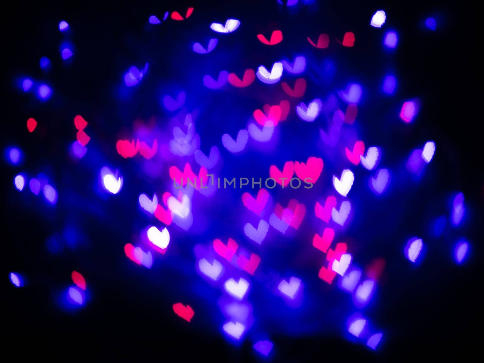 Heart bokeh background, Love Valentine's day background
