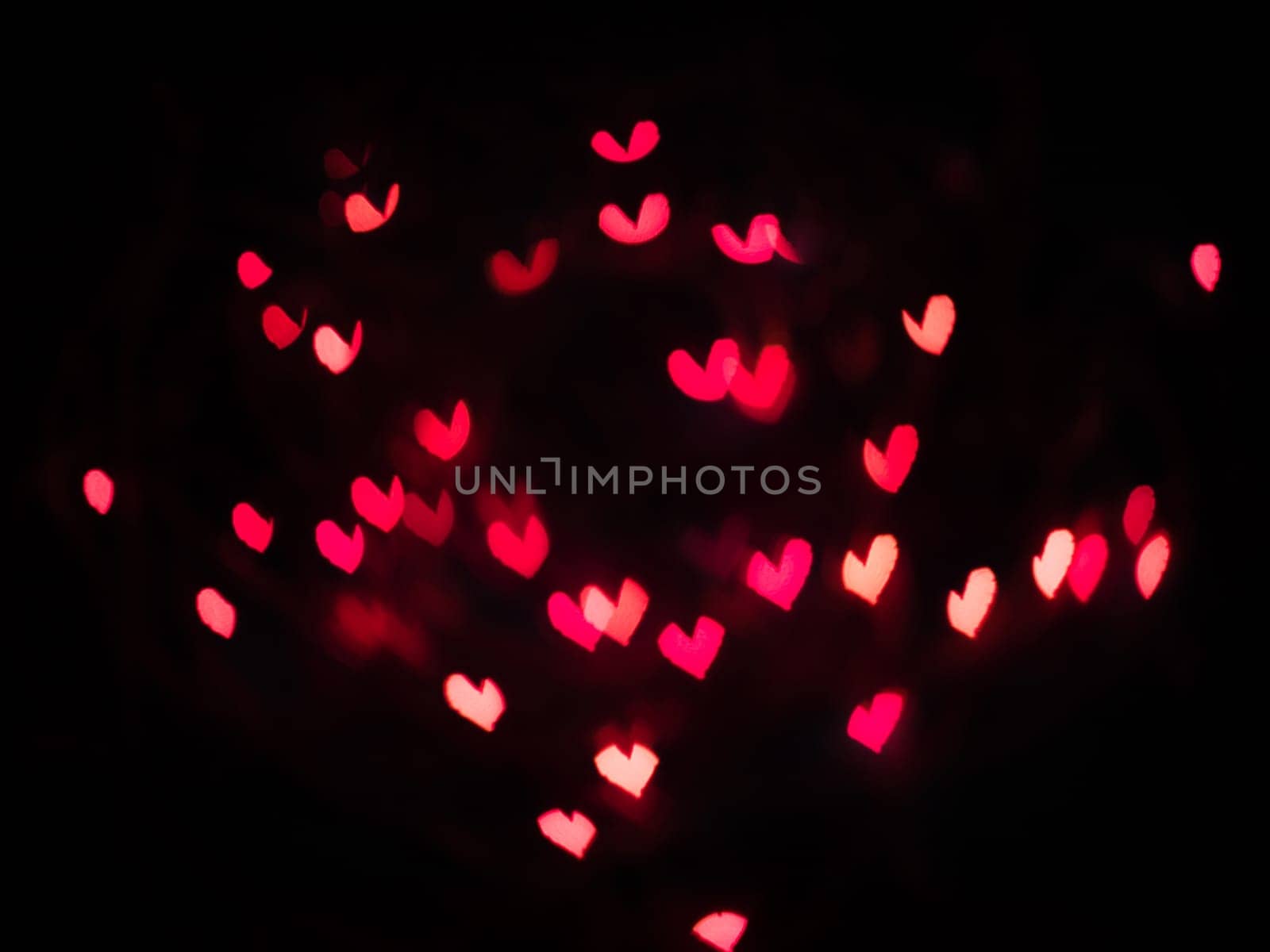 Heart bokeh background, Love Valentine's day background
