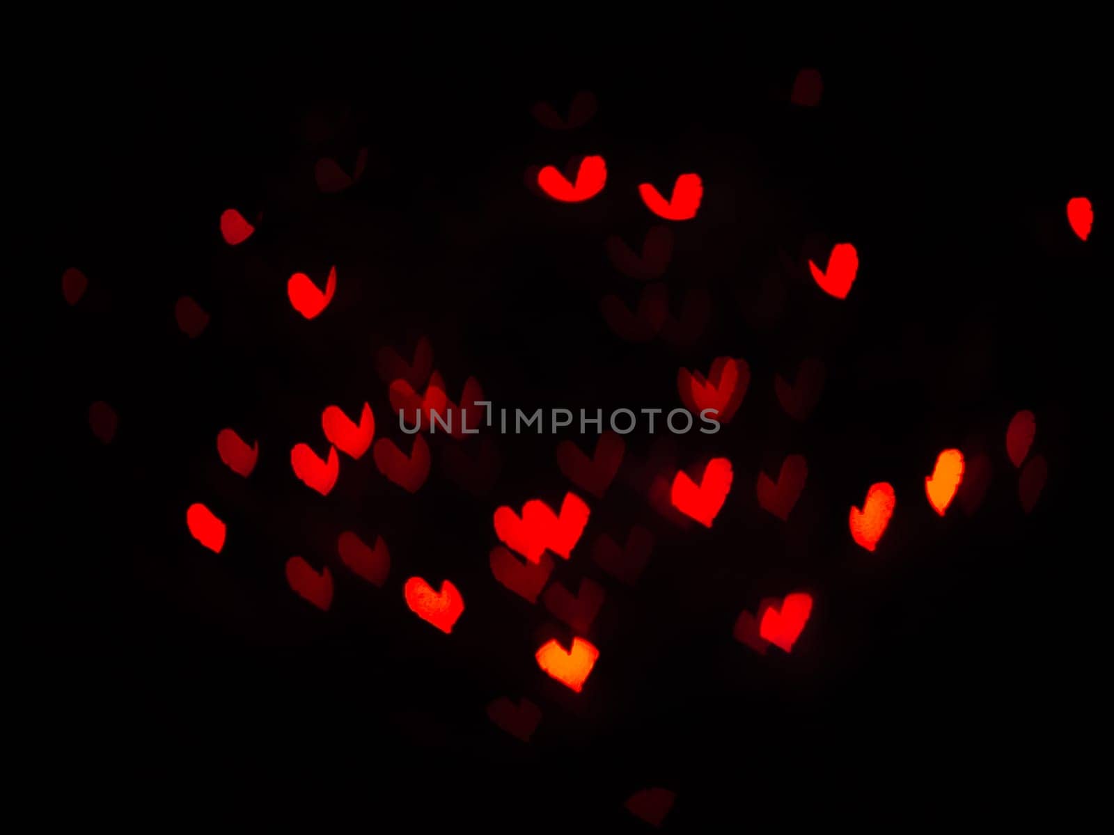 Heart bokeh background, Love Valentine's day background