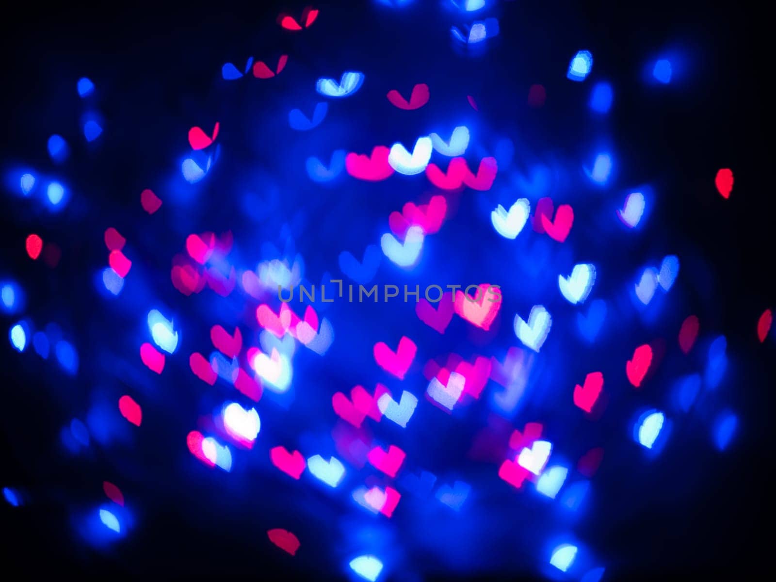 Heart bokeh background, Love Valentine's day background