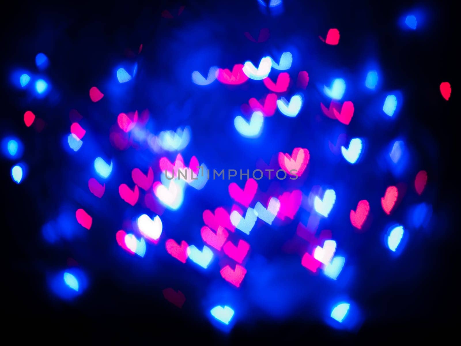 Heart bokeh background, Love Valentine's day background