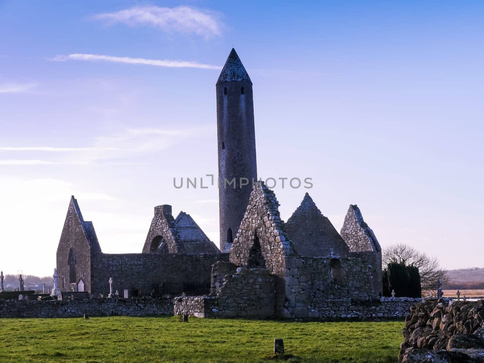 Church ruin in sunny day , Ireland