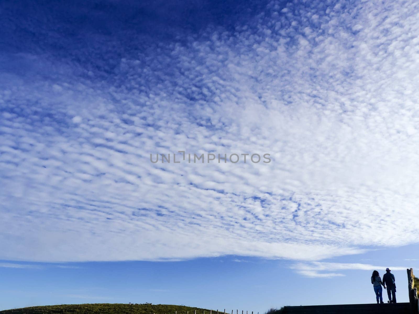 Beautiful sea and clouds sky in Ireland