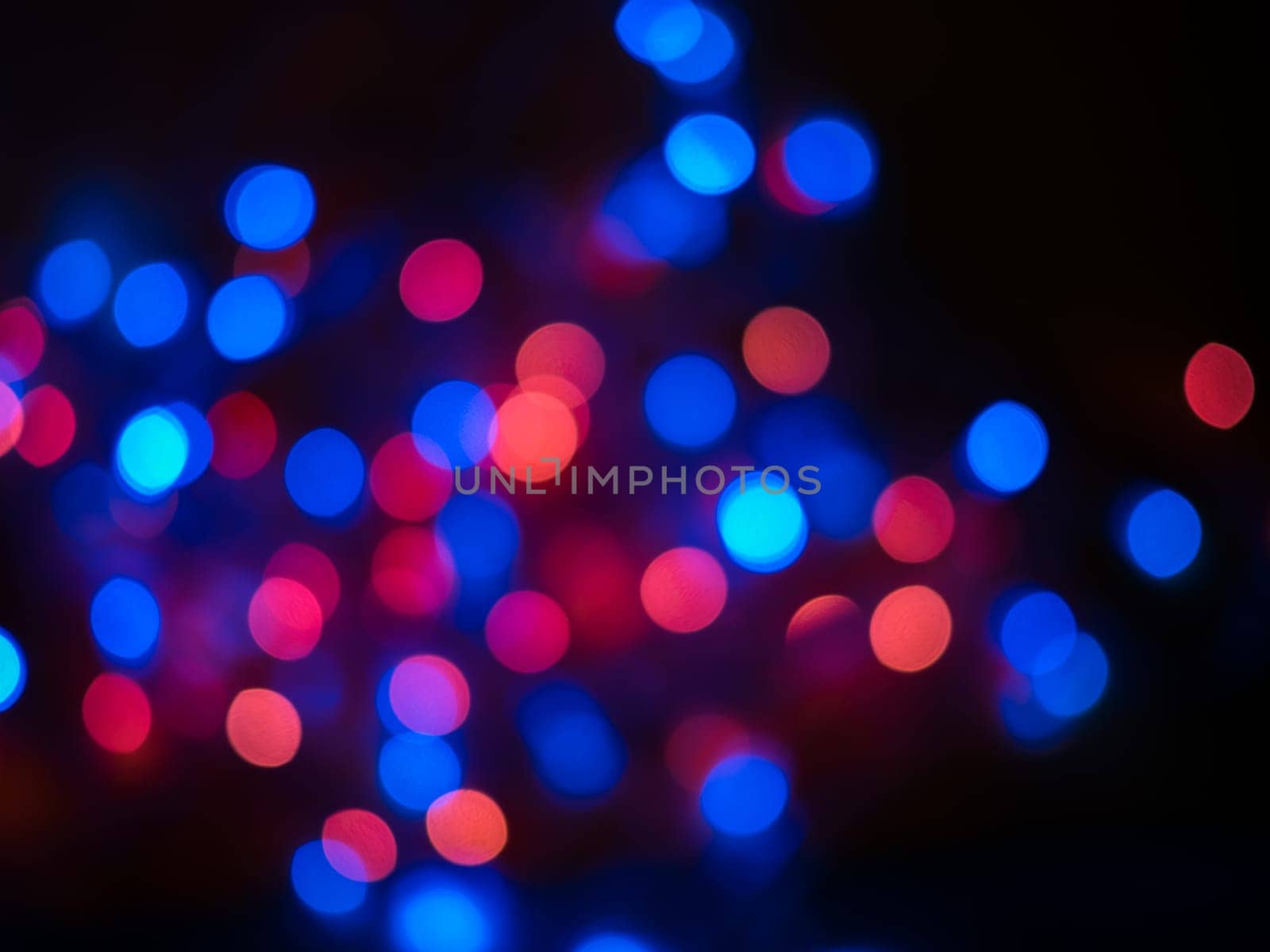 Colored red and blue color bokeh background