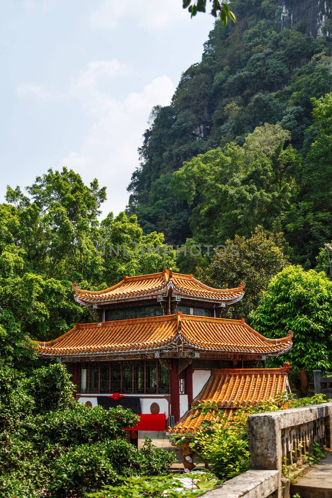 Chinese-Style Bamboo Roof Museum, Yangshuo, China, Asia