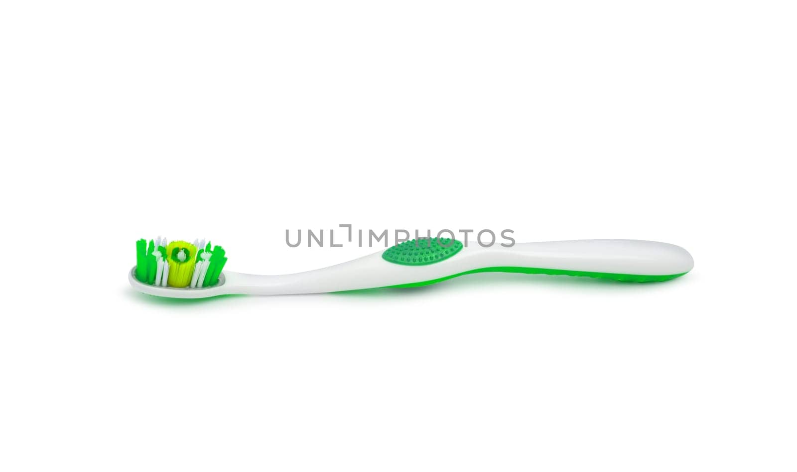 Toothpaste toothbrush isolated on white background. With clipping path