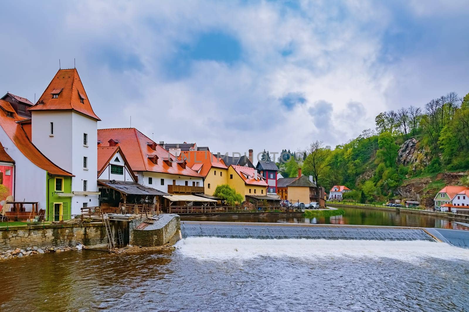 Buildings of the Cesky Krumlov, Czech Repulic