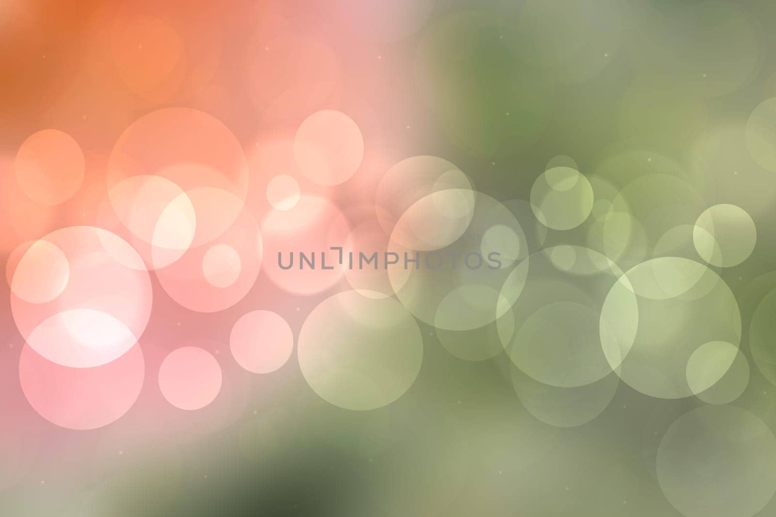 Abstract blurred vivid spring summer light delicate pastel pink green bokeh background texture with bright circular soft color lights. Card concept. Beautiful backdrop illustration.