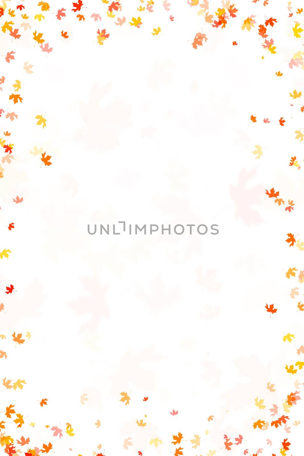 Multi colored autumn leaves background