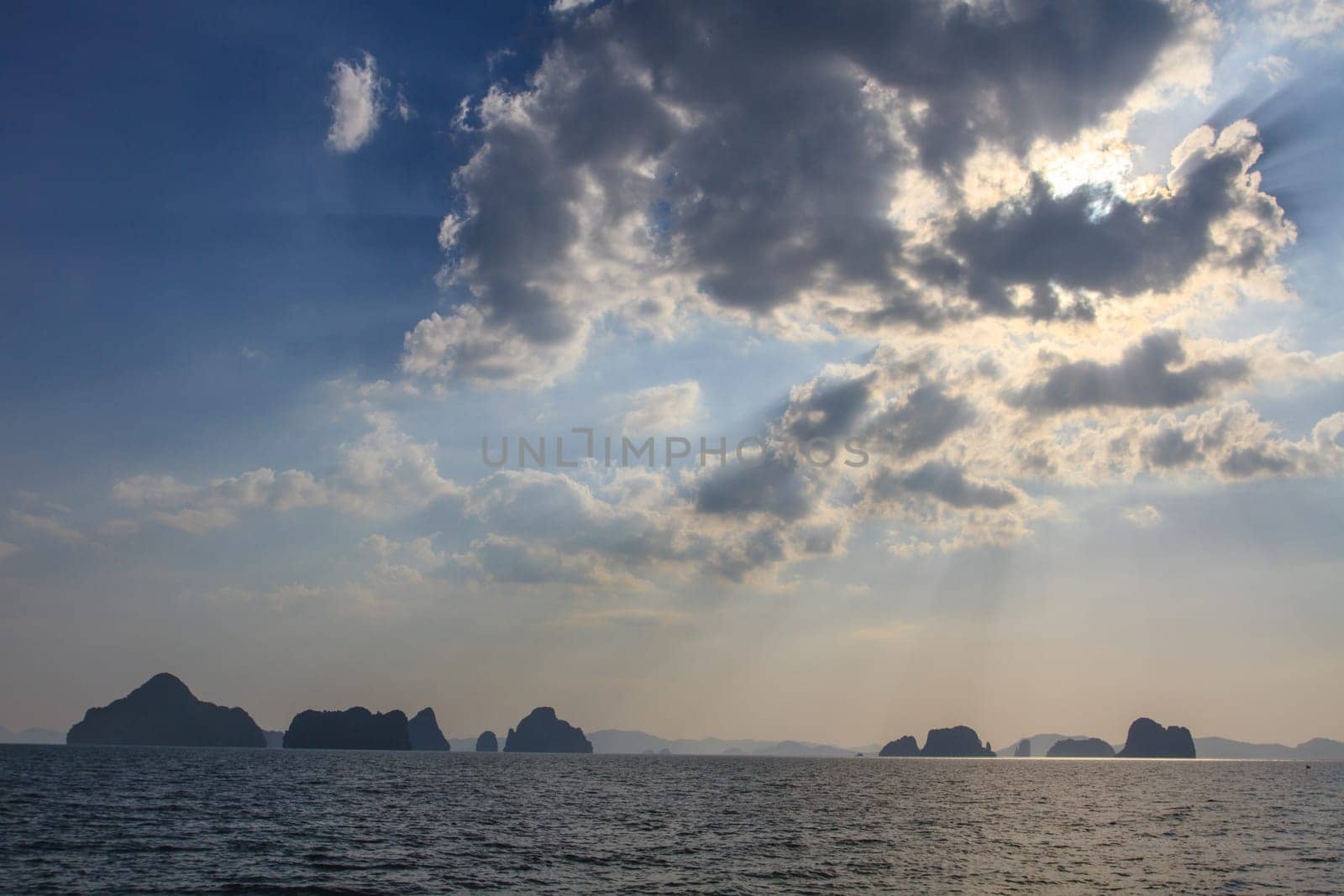 beautiful tropical sea in summer, beach island and the sea in Thailand