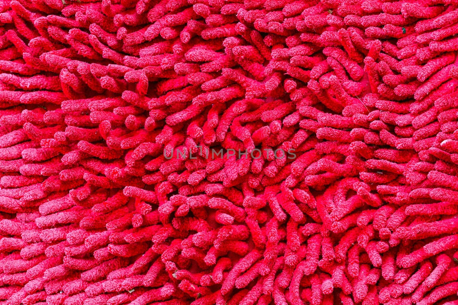 Red Fabric doormat, cleaning doormat or carpet texture