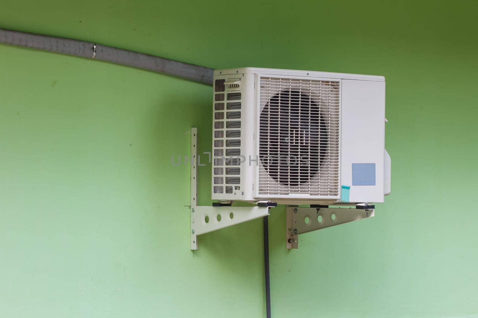Compressor of air condition are outside building office