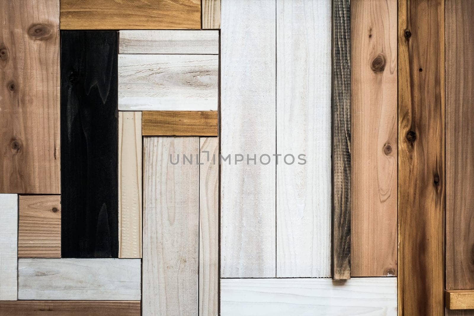 Vintage and grunge japanese style wood panel texture and background