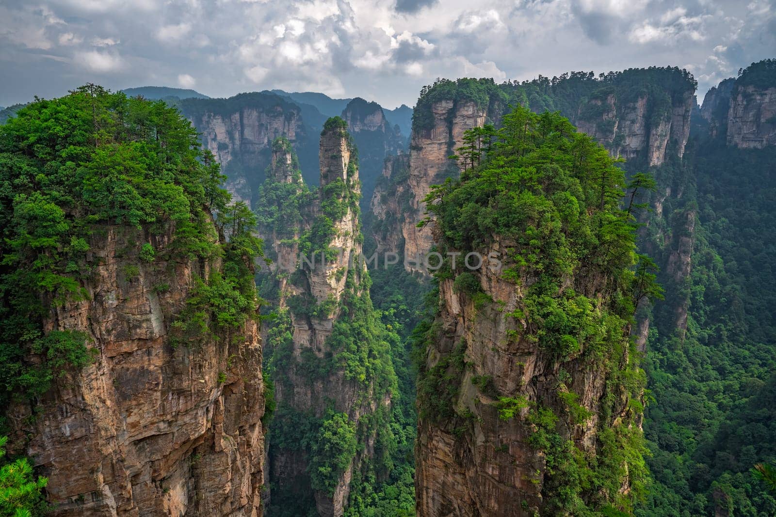 Heaven Pillar Hallelujah Mountain in Tianzi mountain range, Avatar mountains nature park, Zhangjiajie, China