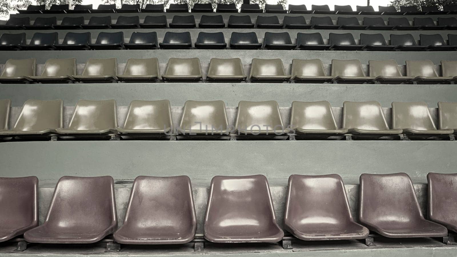 seats stand line plastic row chair seating vintage