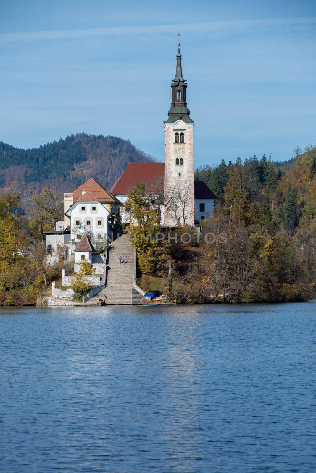 Island with a church in Bled