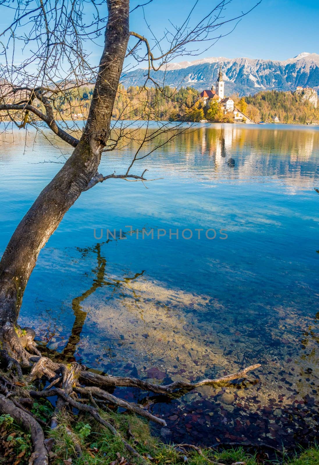 Island with a church in Bled, Slovenia