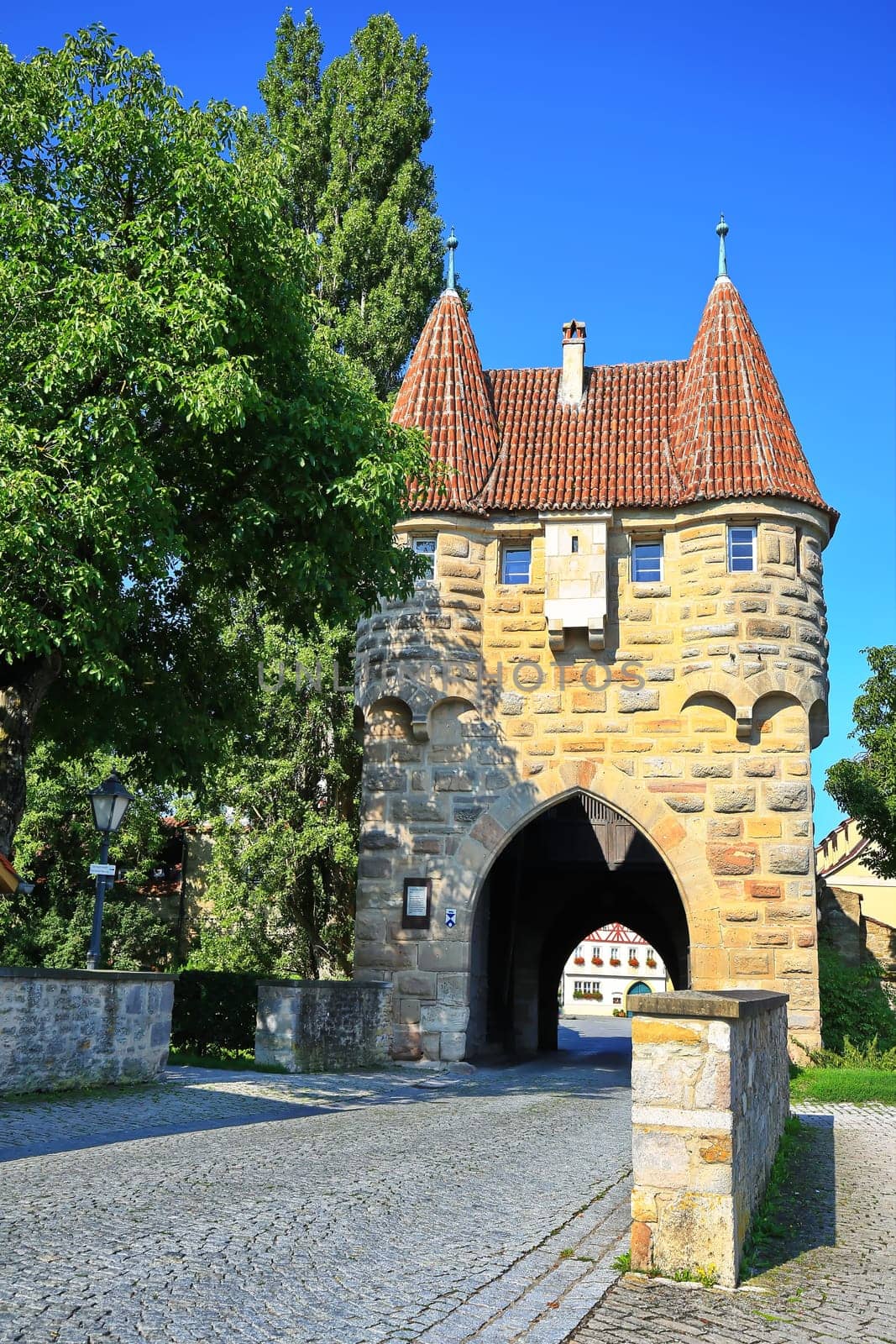 Iphofen is a city in Bavaria with many historical sights. Einersheimer Tor