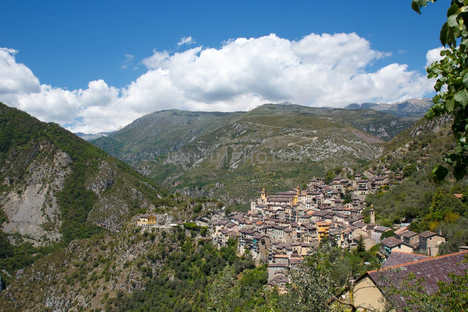 The city of Saorge in Alpes-Maritimes France