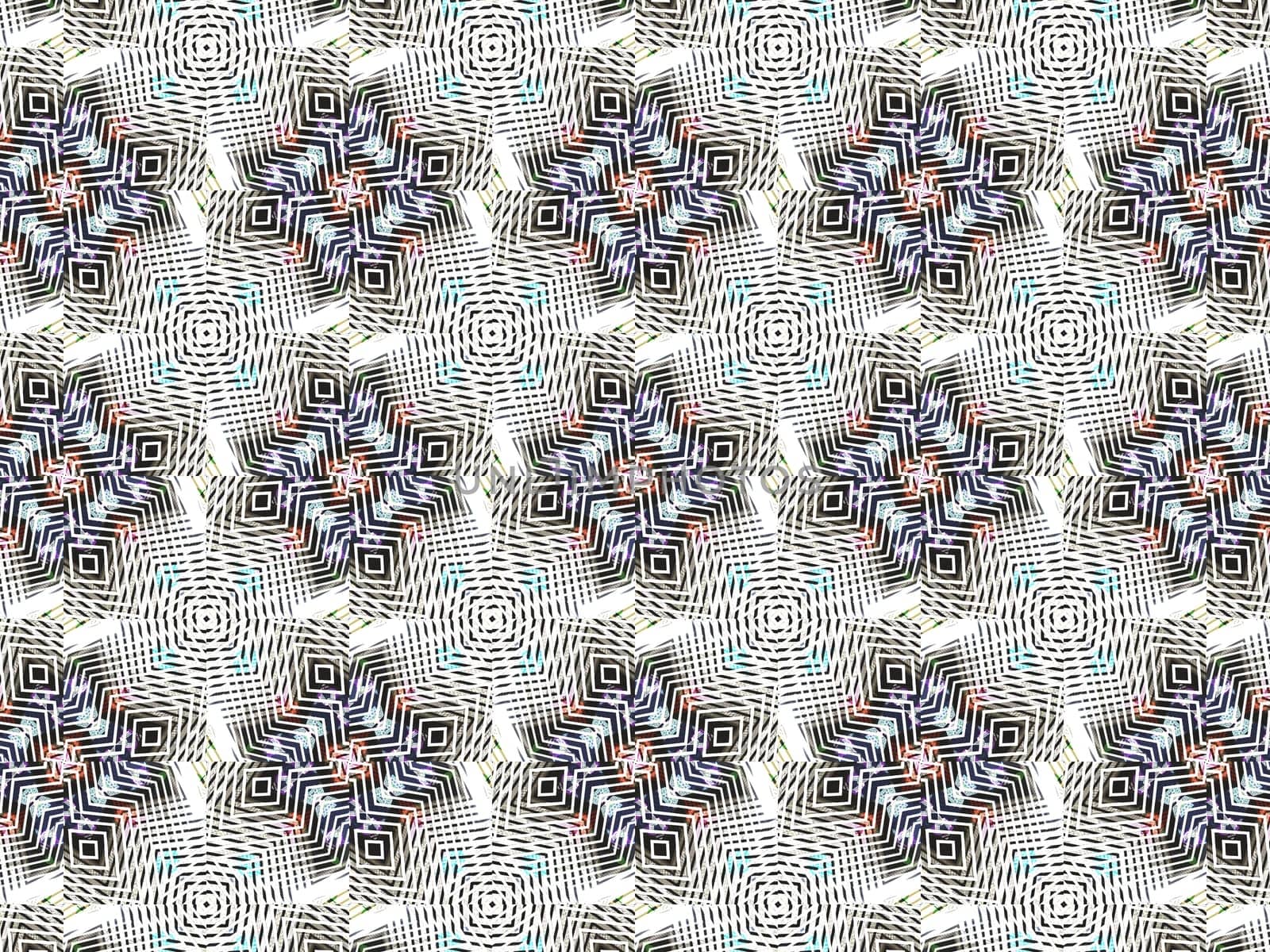 Ethnic pattern. Abstract kaleidoscope fabric design texture