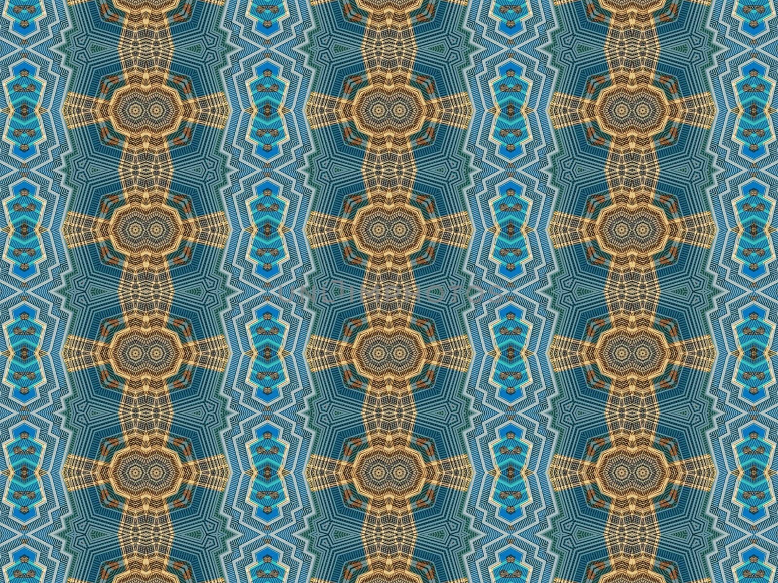 Ethnic pattern. Abstract kaleidoscope fabric design texture