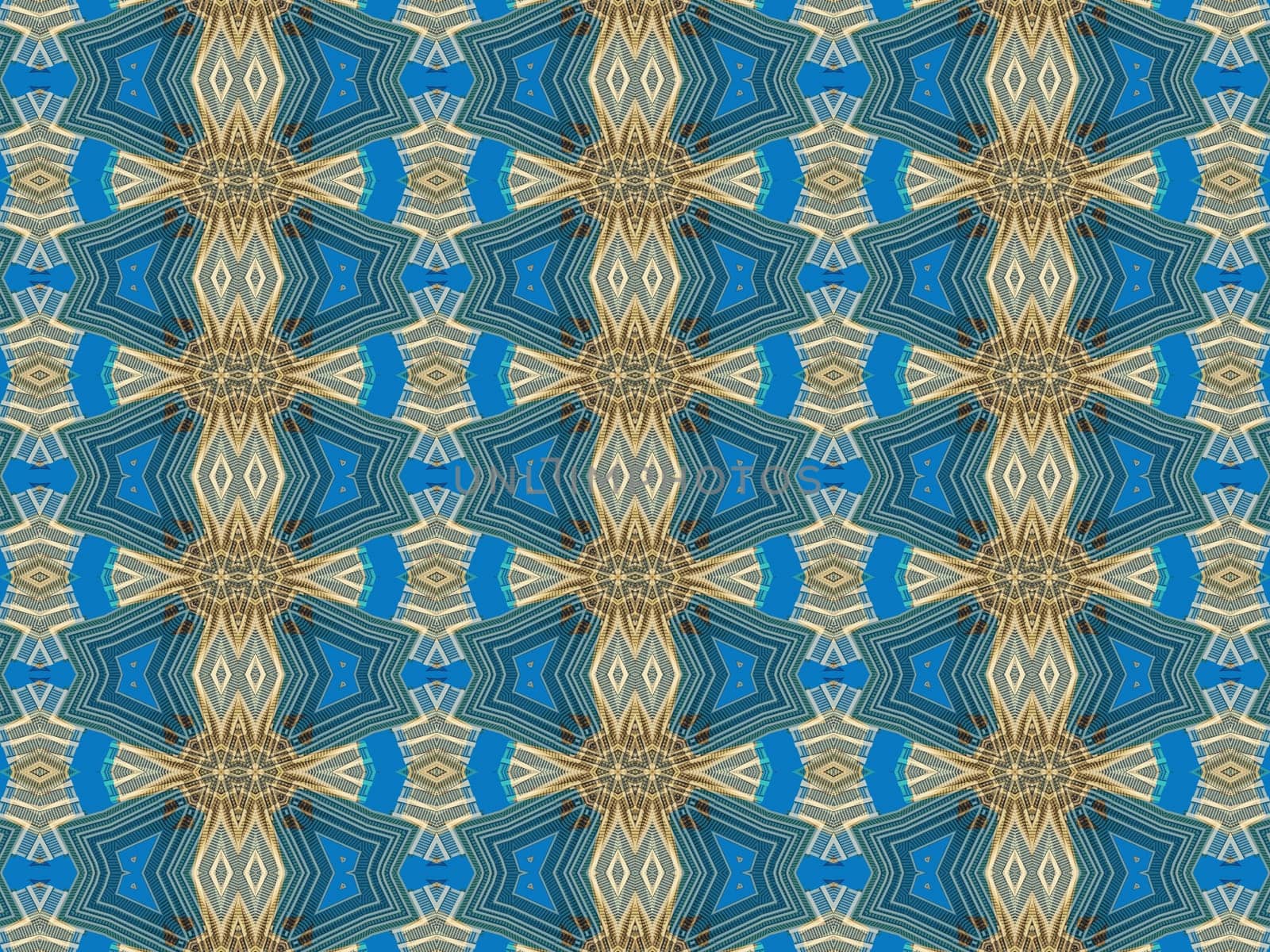 Ethnic pattern. Abstract kaleidoscope fabric design texture