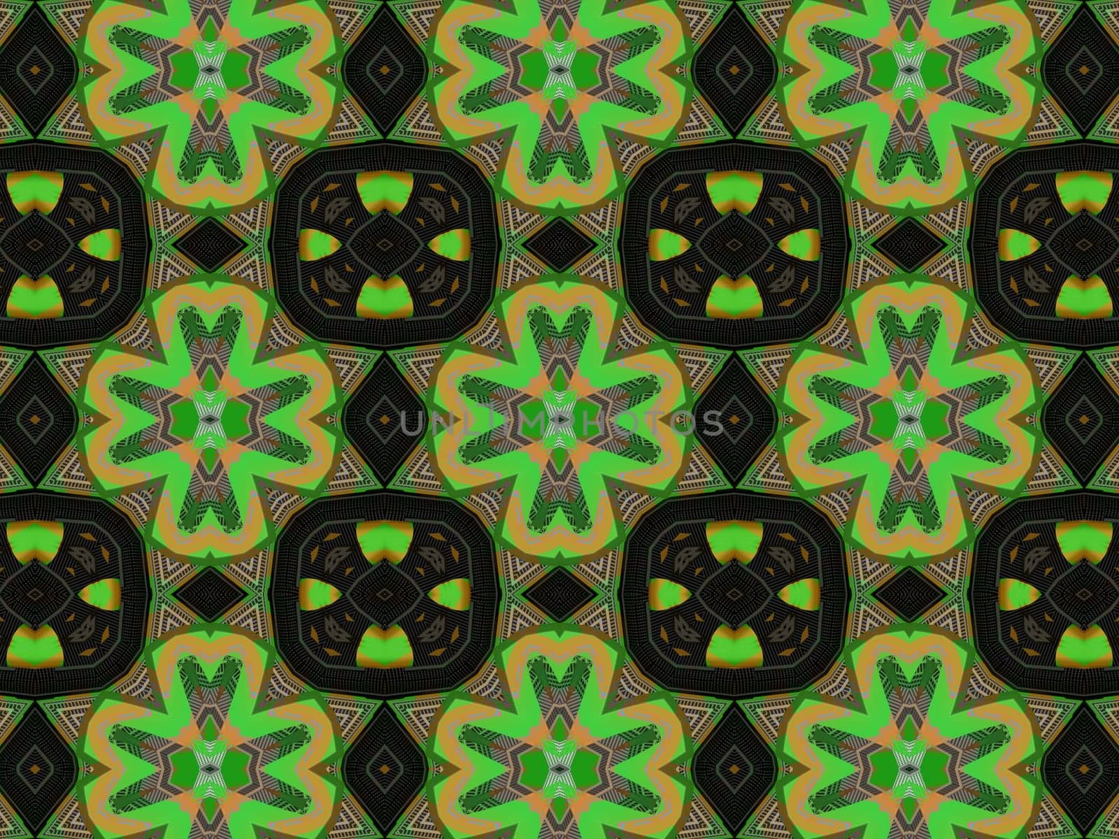 Ethnic pattern. Abstract kaleidoscope fabric design texture