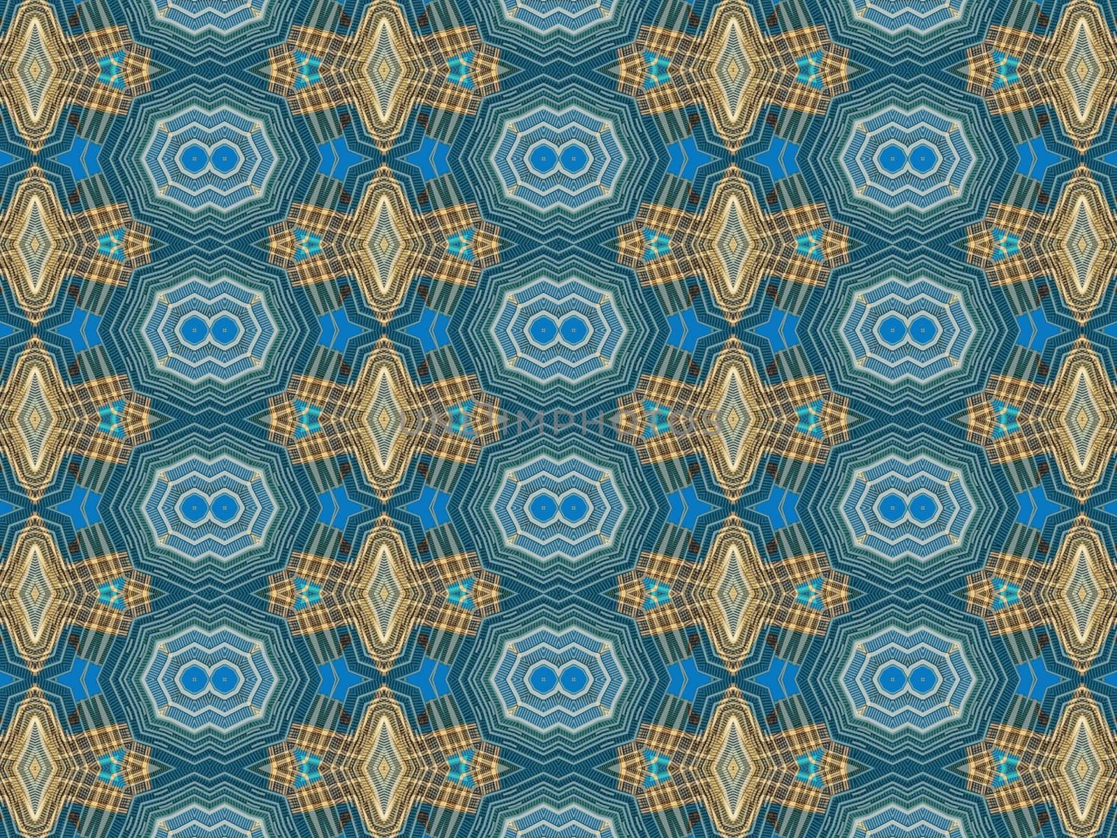 Ethnic pattern. Abstract kaleidoscope fabric design texture