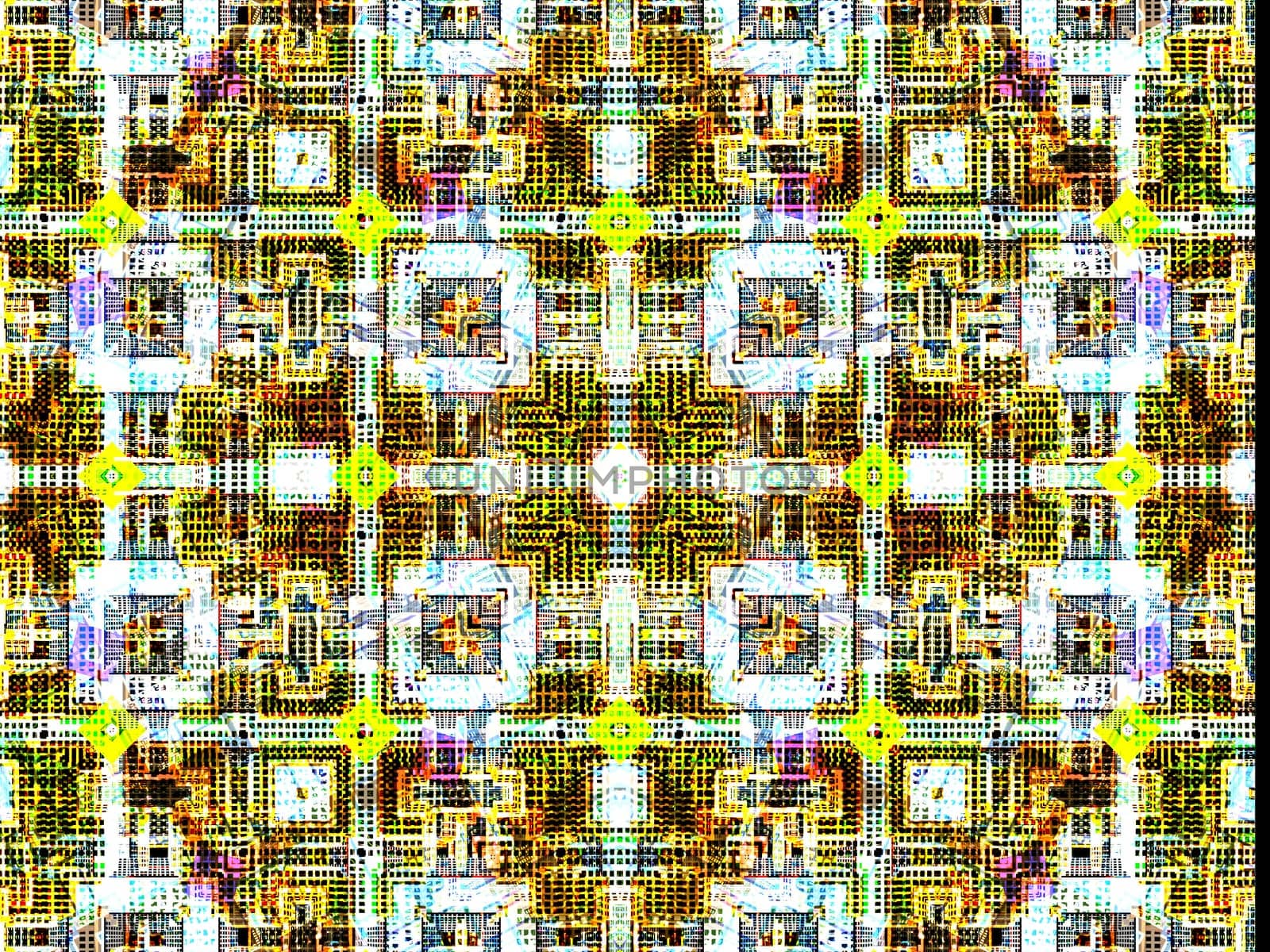 Ethnic pattern. Abstract kaleidoscope fabric design texture