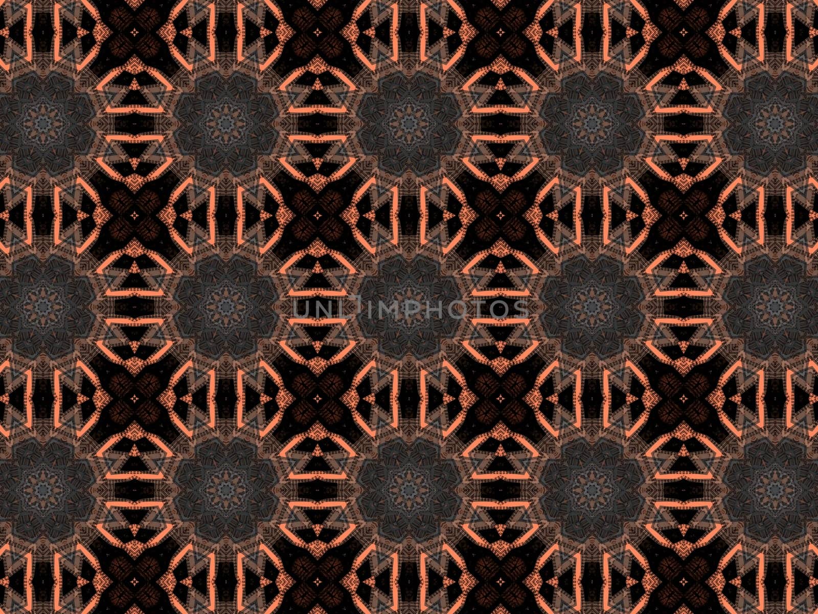 Ethnic pattern. Abstract kaleidoscope fabric design texture