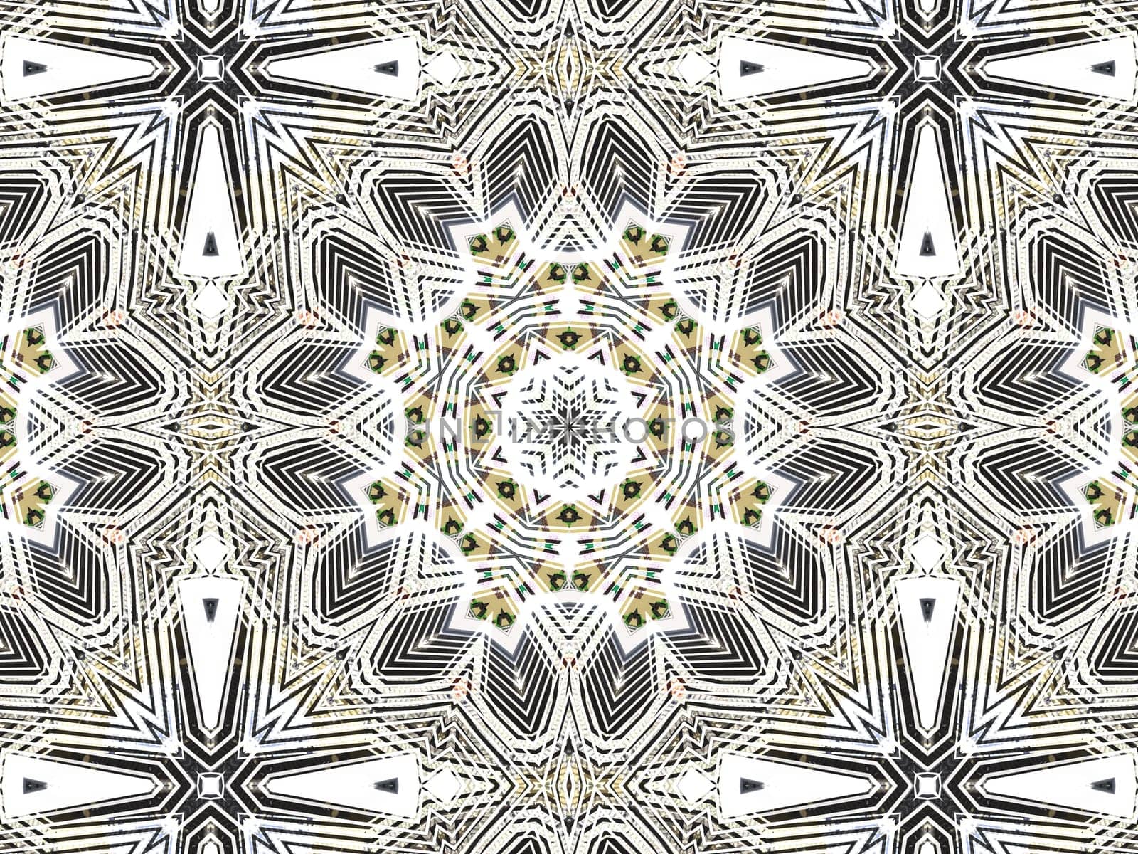 Ethnic pattern. Abstract kaleidoscope fabric design texture