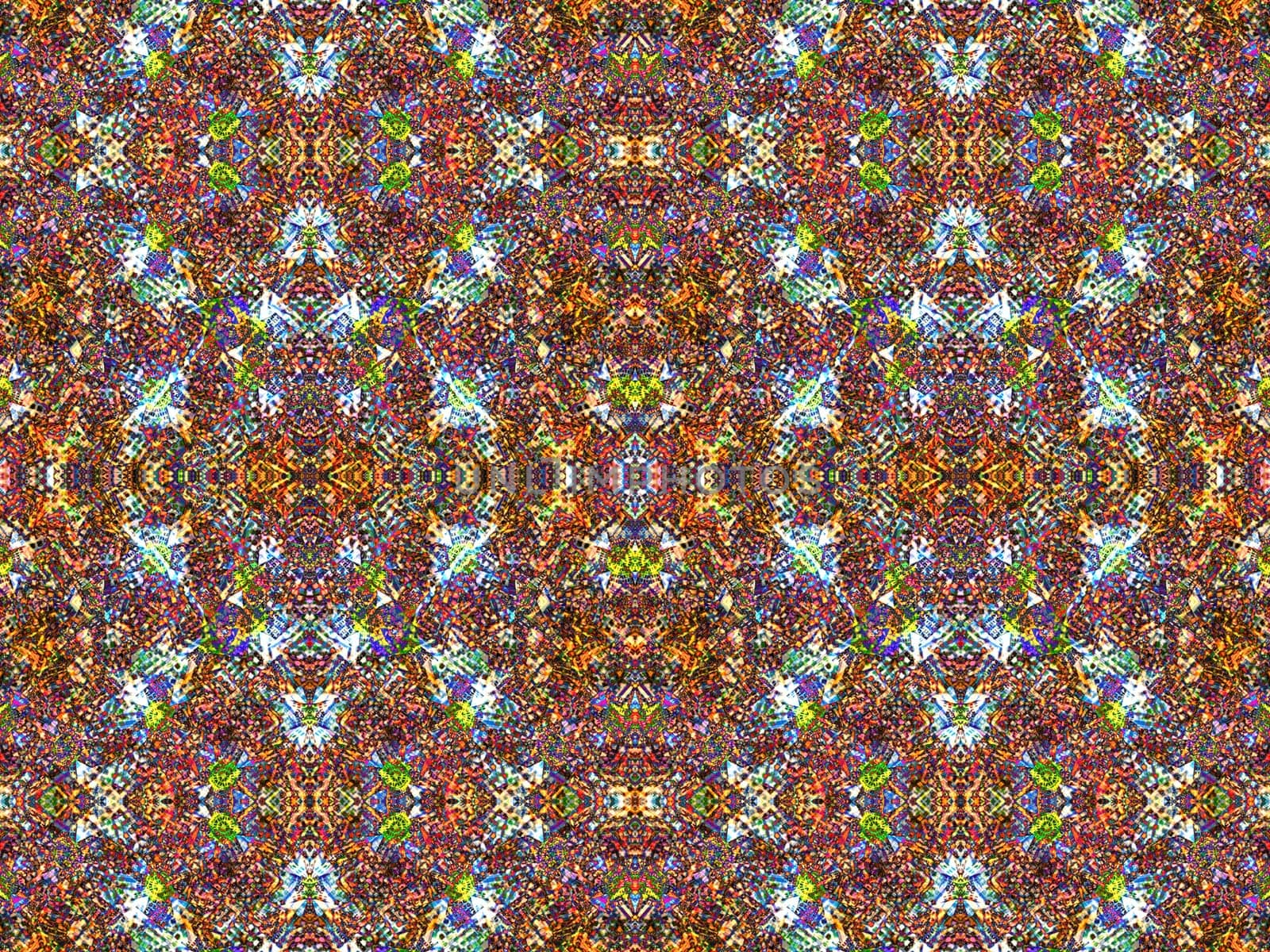 Ethnic pattern. Abstract kaleidoscope fabric design texture
