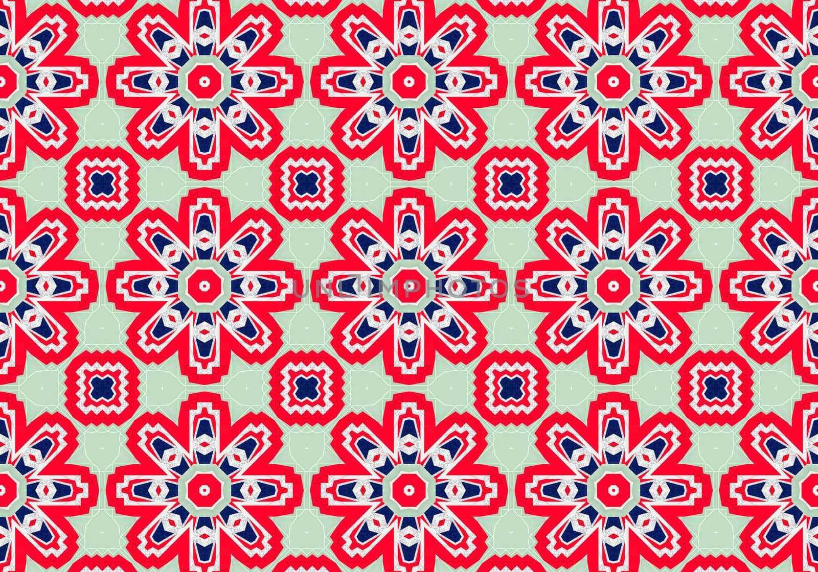 Ethnic pattern. Abstract kaleidoscope fabric design texture