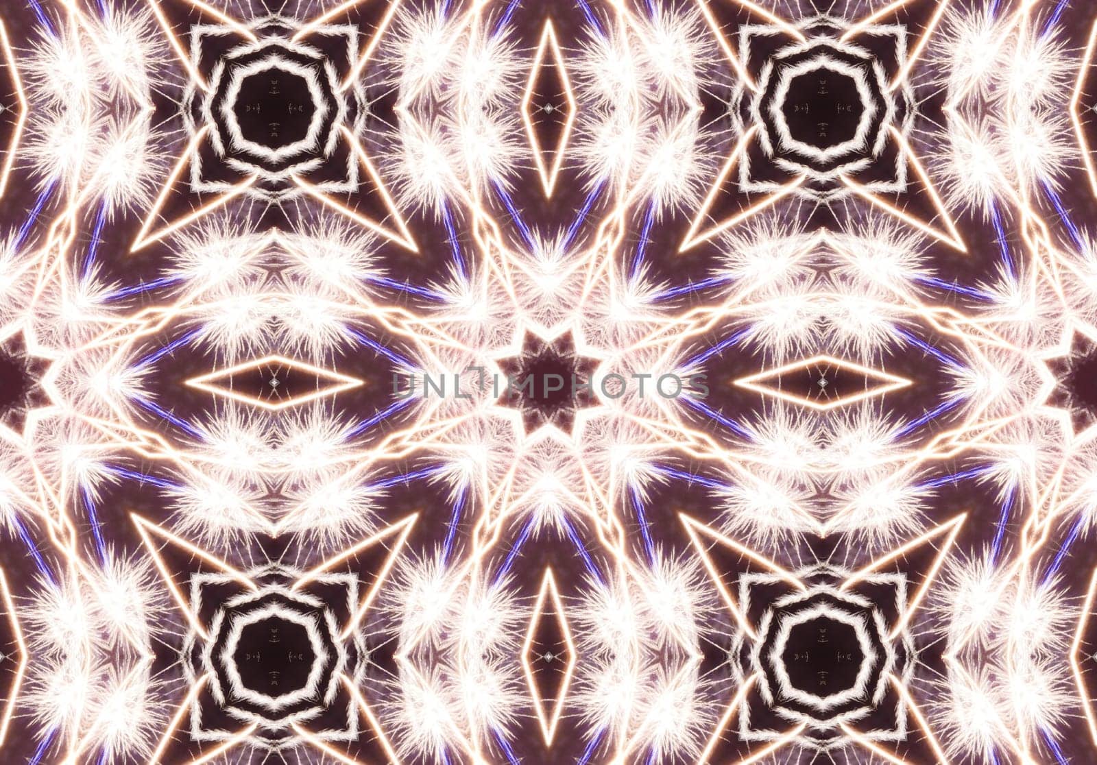 Ethnic pattern. Abstract kaleidoscope fabric design texture