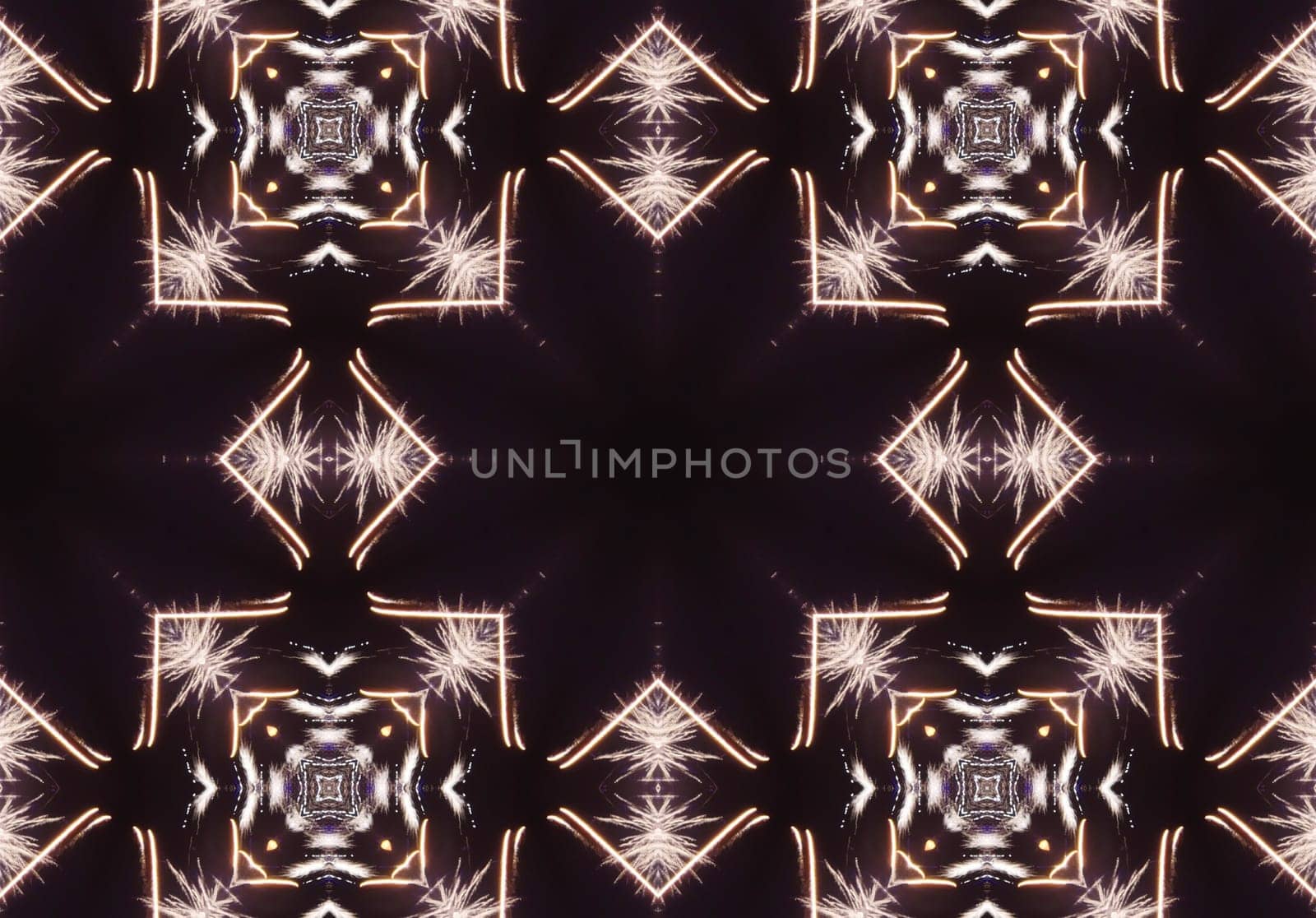 Ethnic pattern. Abstract kaleidoscope fabric design texture
