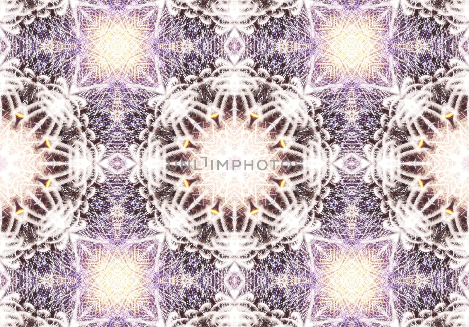 Ethnic pattern. Abstract kaleidoscope fabric design texture