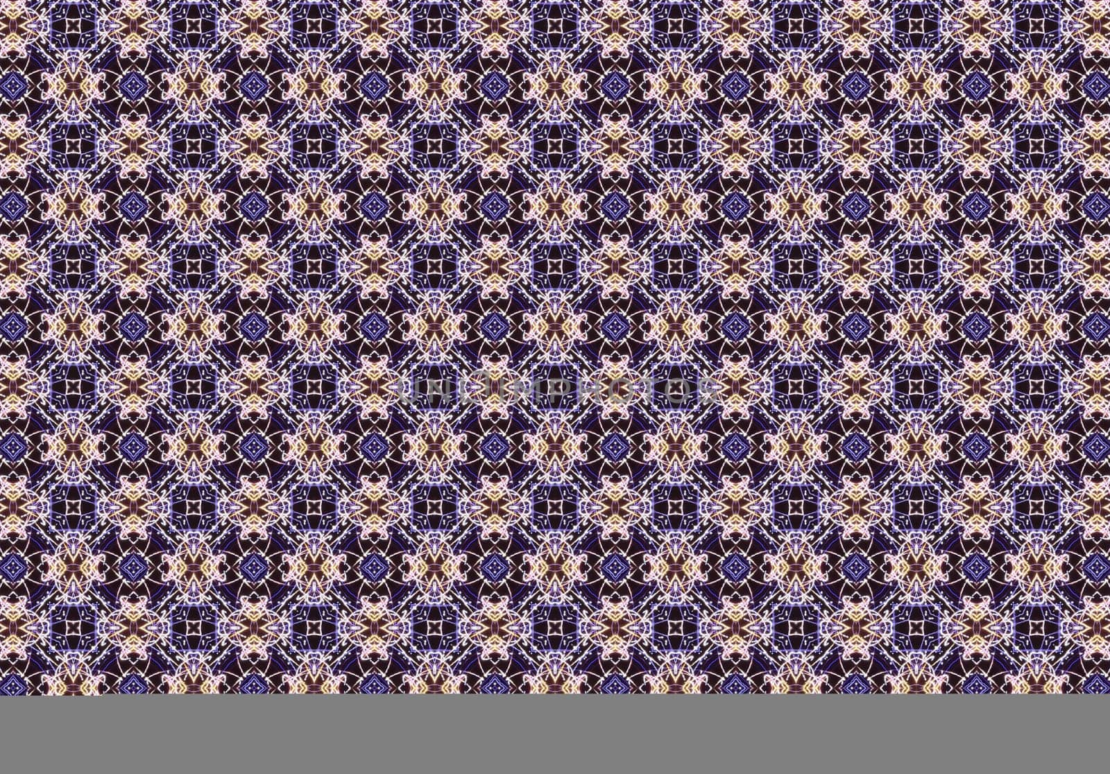 Ethnic pattern. Abstract kaleidoscope fabric design texture