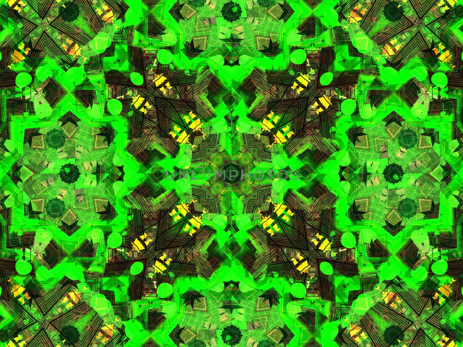 Ethnic pattern. Abstract kaleidoscope fabric design texture