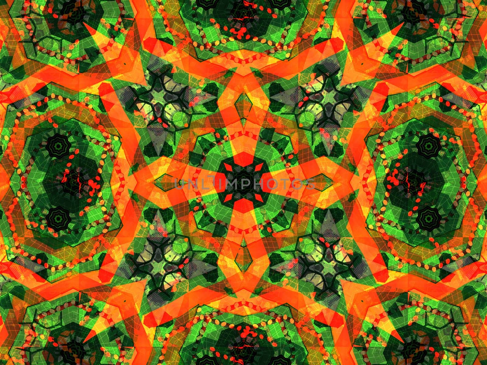 Ethnic pattern. Abstract kaleidoscope fabric design texture