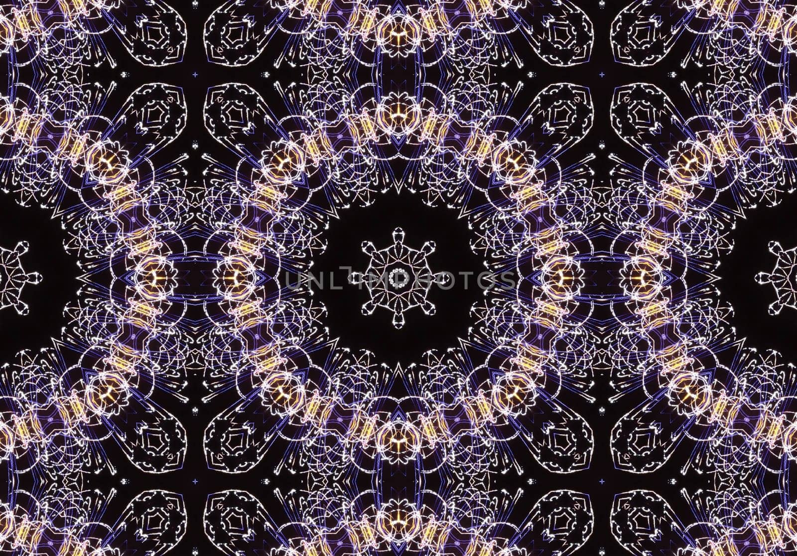 Ethnic pattern. Abstract kaleidoscope fabric design texture