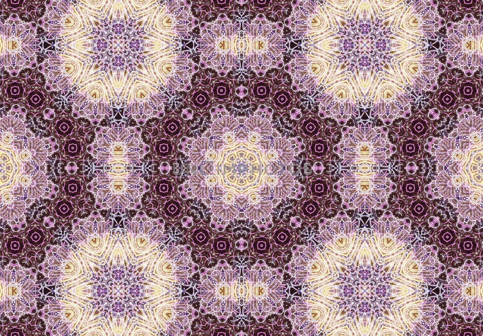 Ethnic pattern. Abstract kaleidoscope fabric design texture