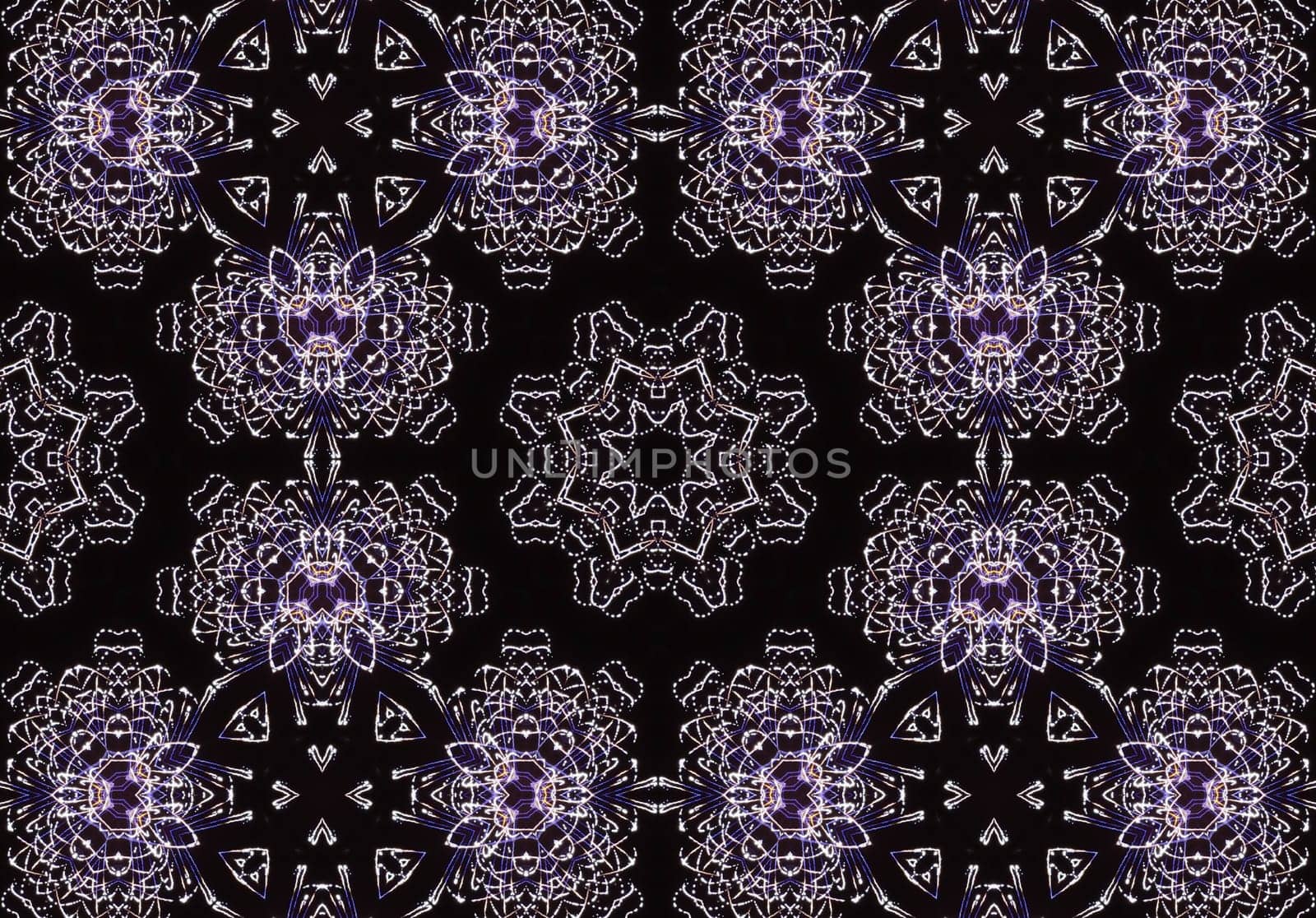 Ethnic pattern. Abstract kaleidoscope fabric design texture