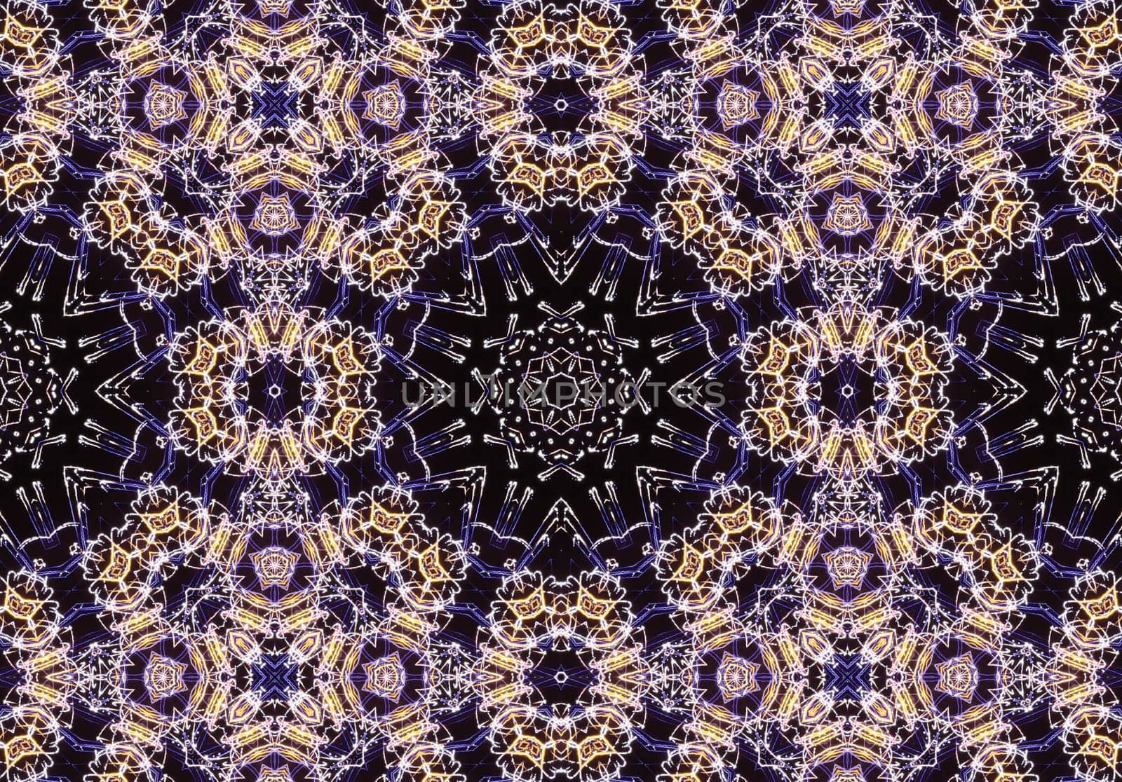 Ethnic pattern. Abstract kaleidoscope fabric design texture