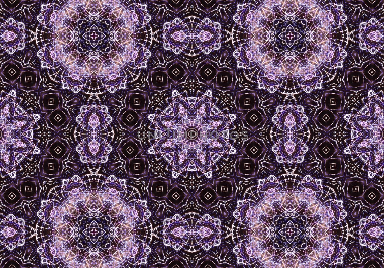 Ethnic pattern. Abstract kaleidoscope fabric design texture