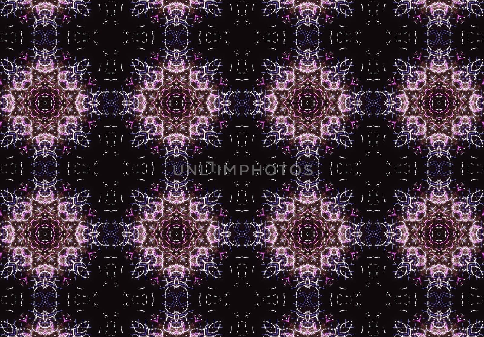 Ethnic pattern. Abstract kaleidoscope fabric design texture
