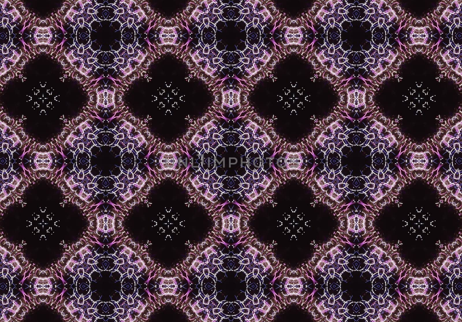 Ethnic pattern. Abstract kaleidoscope fabric design texture