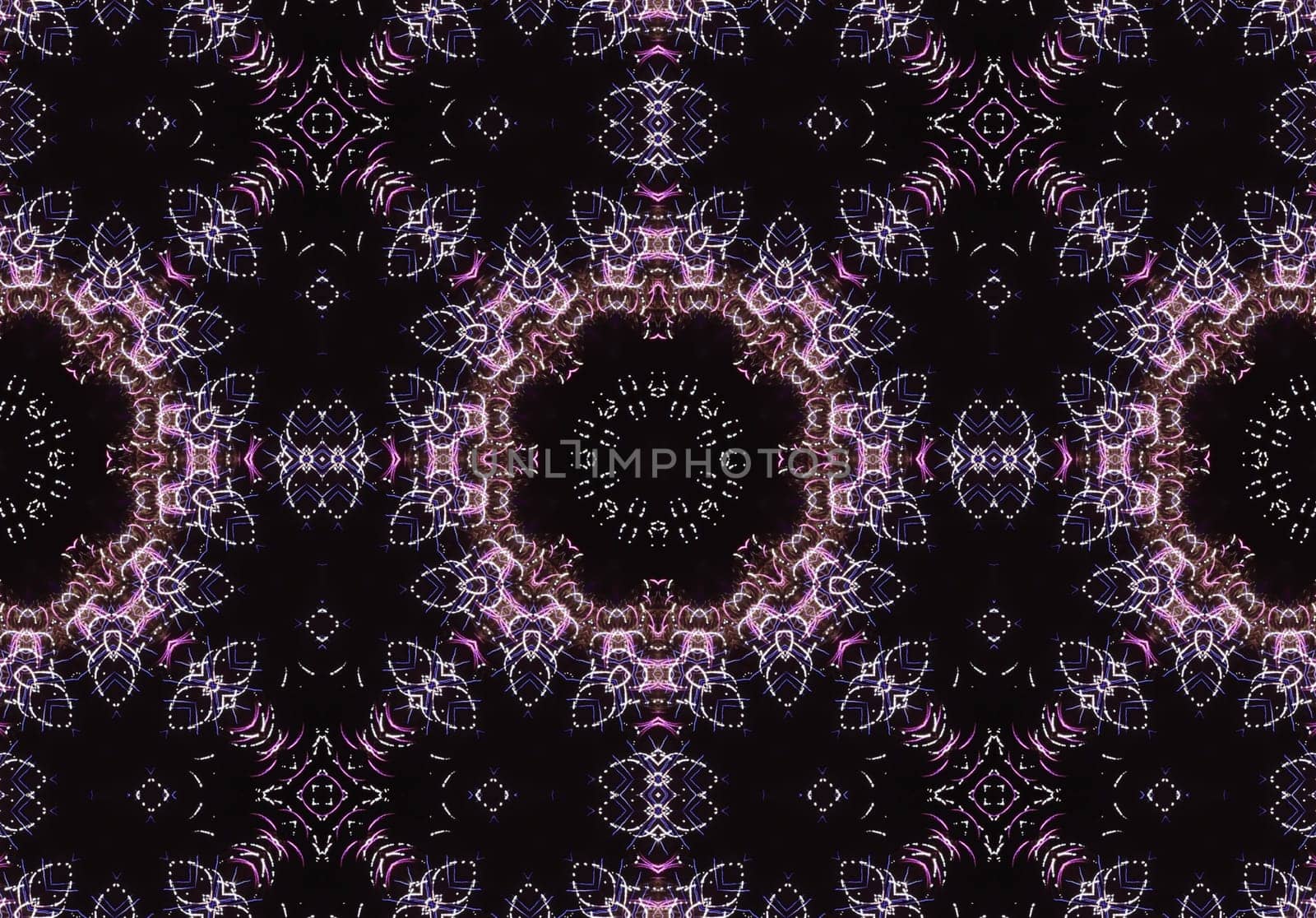 Ethnic pattern. Abstract kaleidoscope fabric design texture