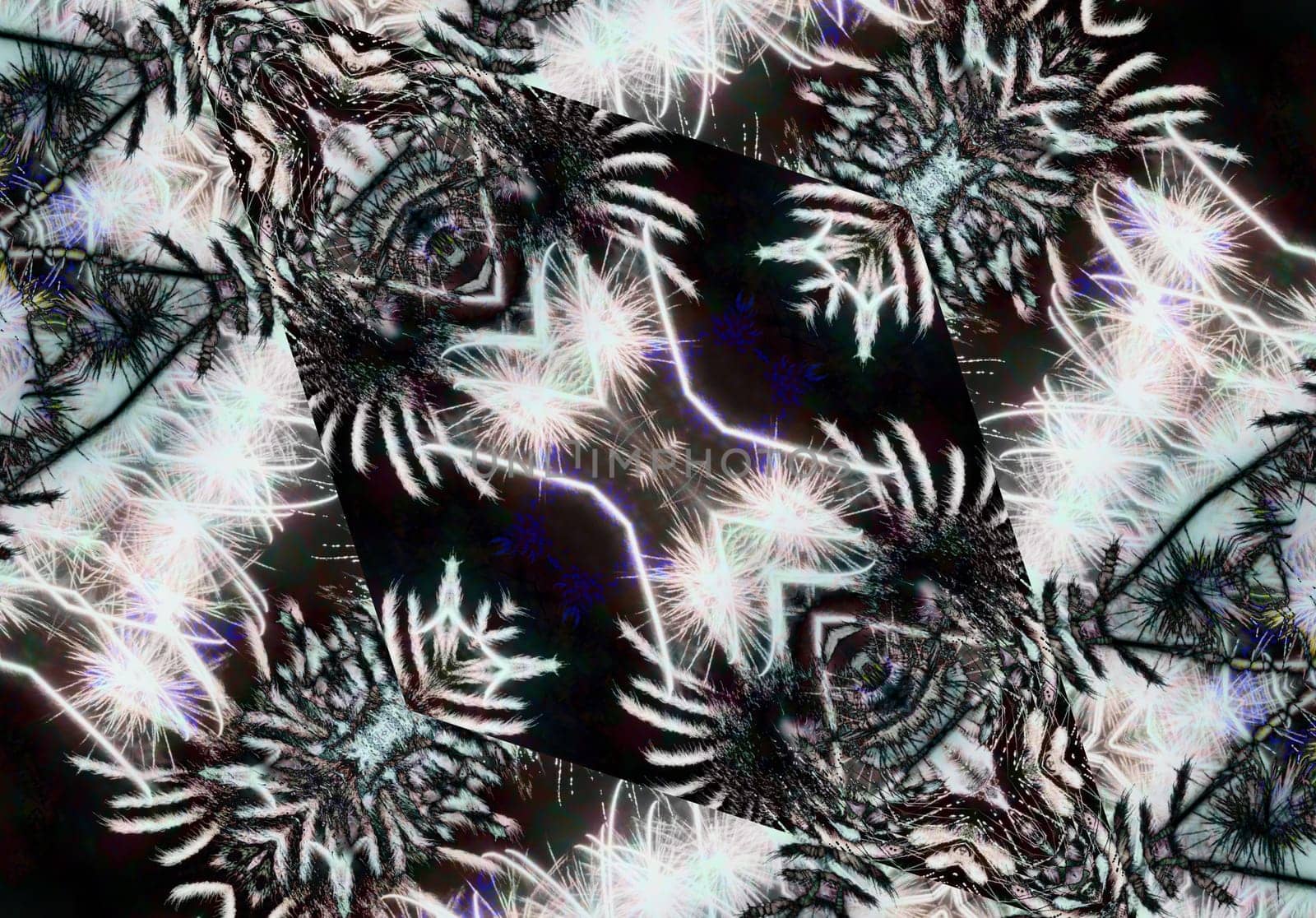 Ethnic pattern. Abstract kaleidoscope fabric design texture