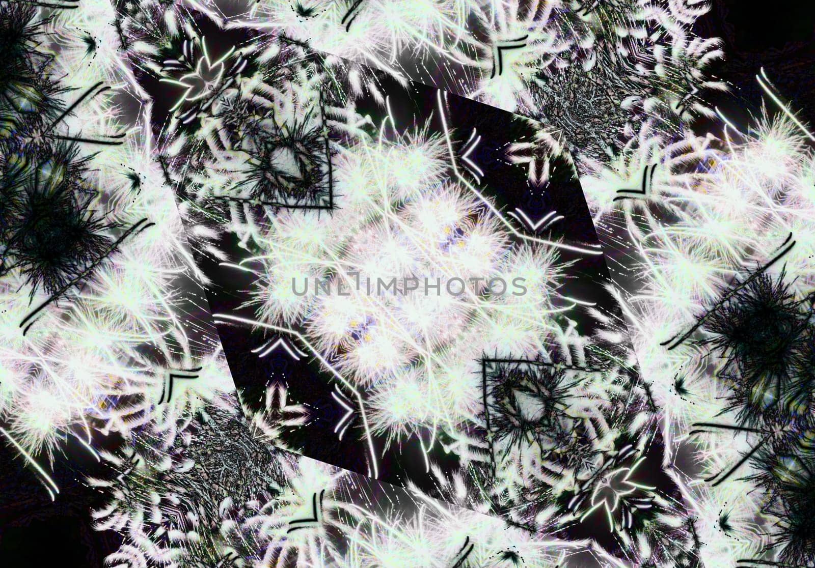 Ethnic pattern. Abstract kaleidoscope fabric design texture