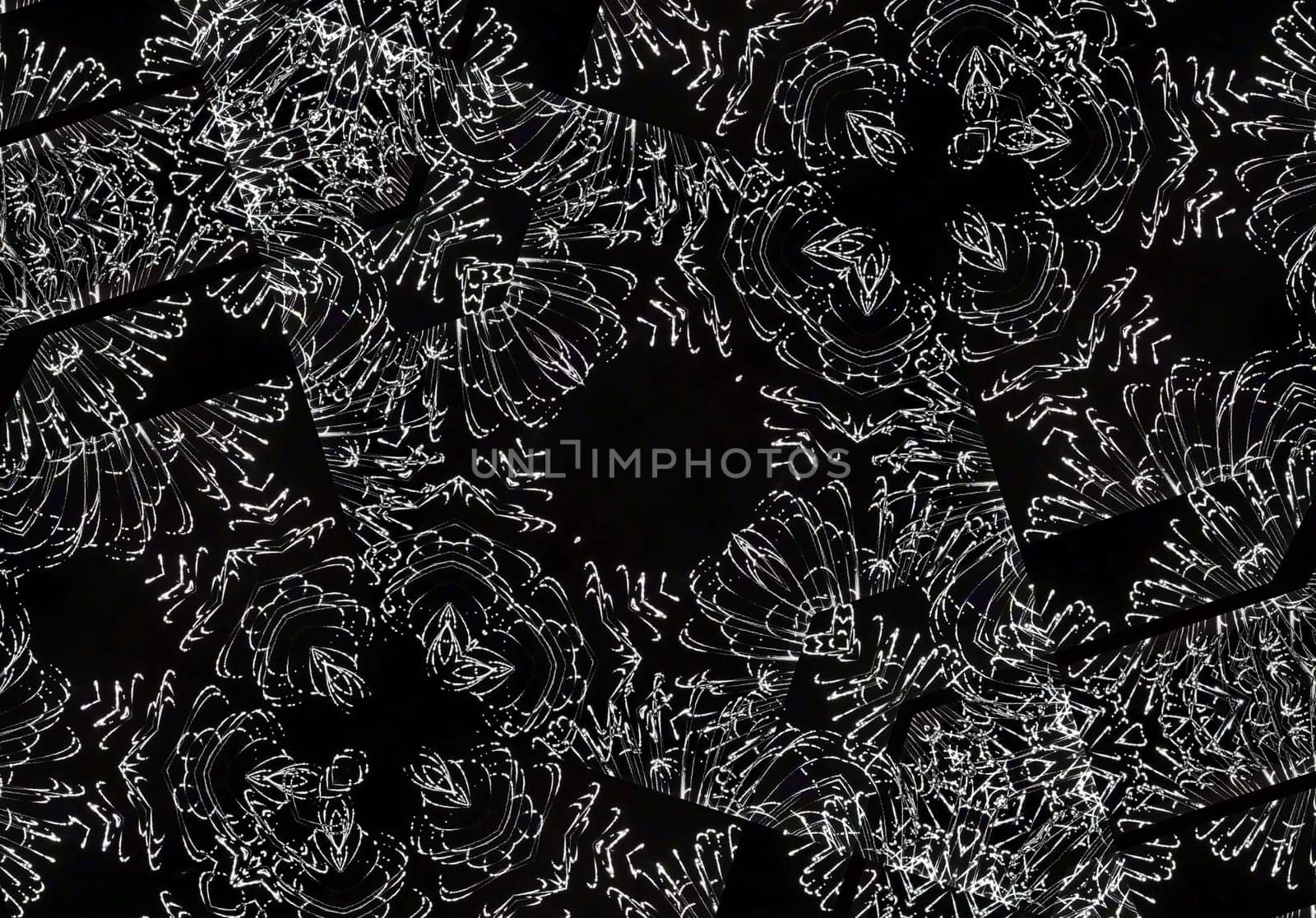 Ethnic pattern. Abstract kaleidoscope fabric design texture